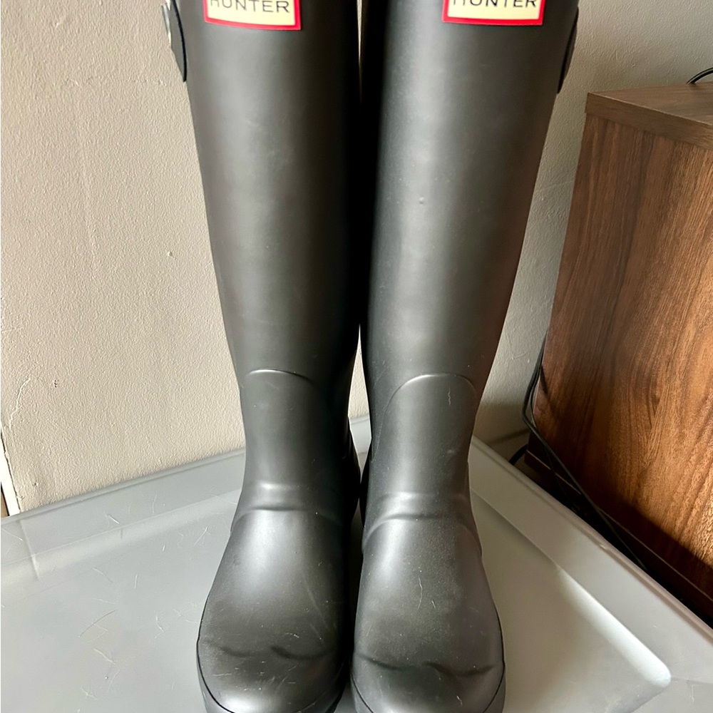 Hunter Black Rain Boots